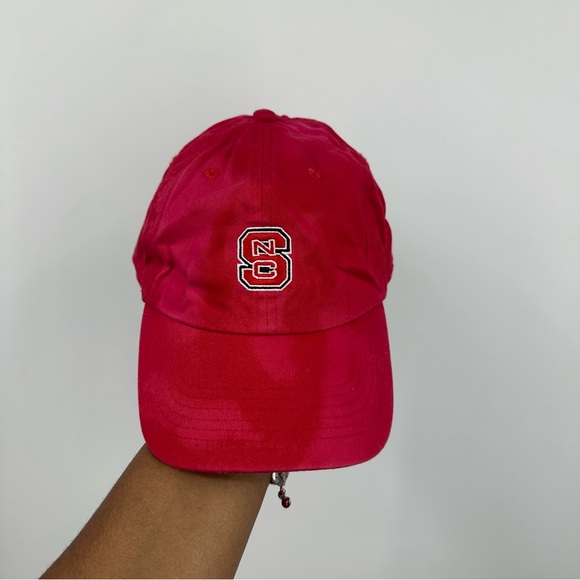 NC State Wolfpack Custom Bleach Splatter Dad Hat OS Embroidered - Picture 2 of 8